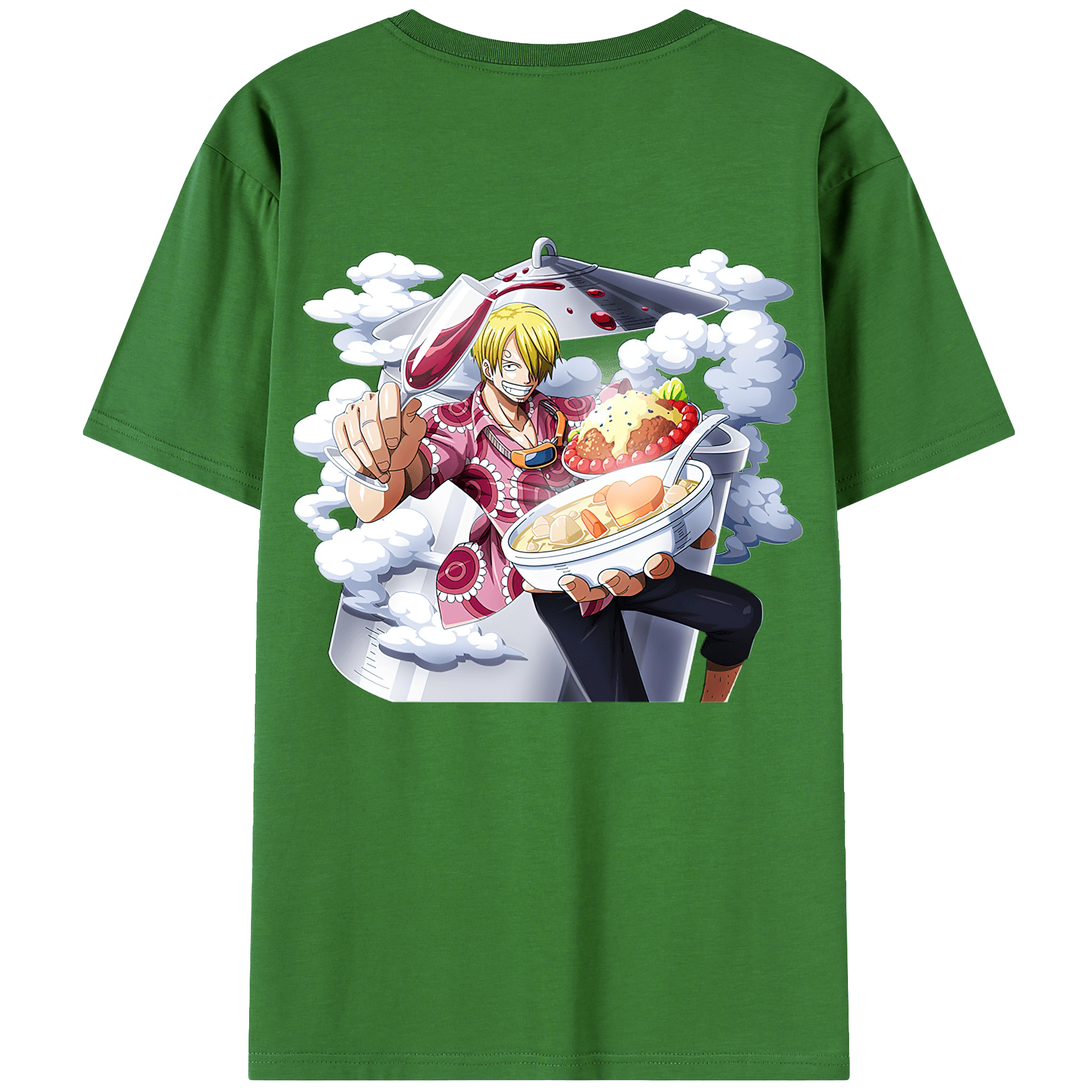 （画像用） ワンピース サンジ ONE PIECE Sanji レディース半袖Tシャツ(バックプリント)